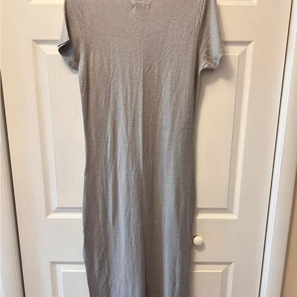 Outerknown Groovy Tee Organic Cotton Dress w/ Pockets Heather Grey Small NWT - Picture 4 of 10